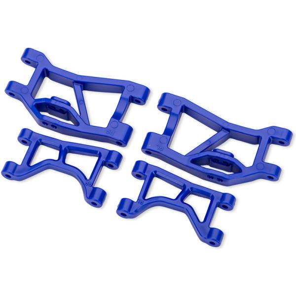 Brazos de chasis traseros azules Traxxas