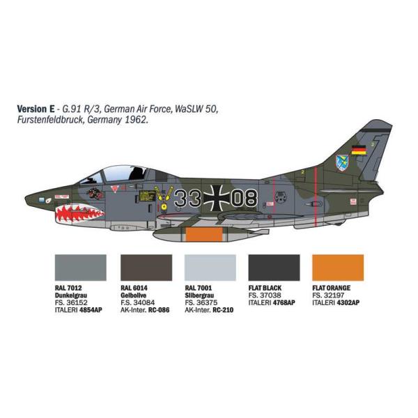 Model Kit letadlo 92645 - G.91 R1/R3 "Gina" (1:48) (obrázek 10)