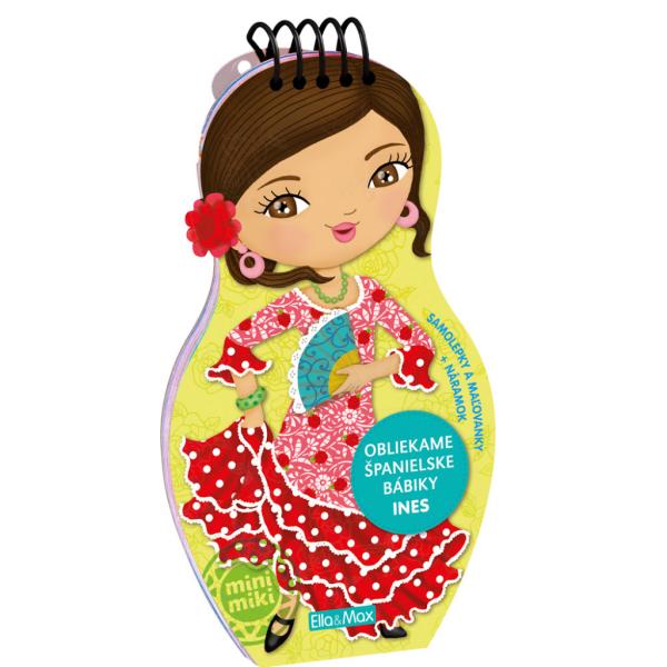 Obliekame španielske bábiky INES – omaľovánky
