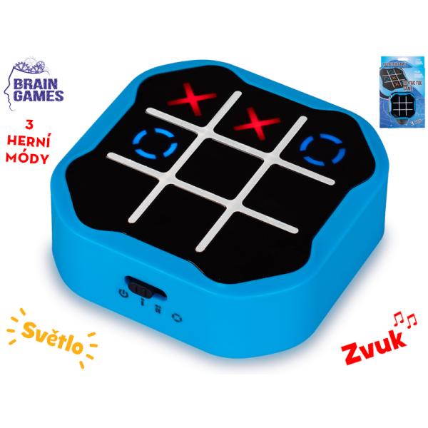 Brain Games hra piškvorky 9cm na baterie se zvukem