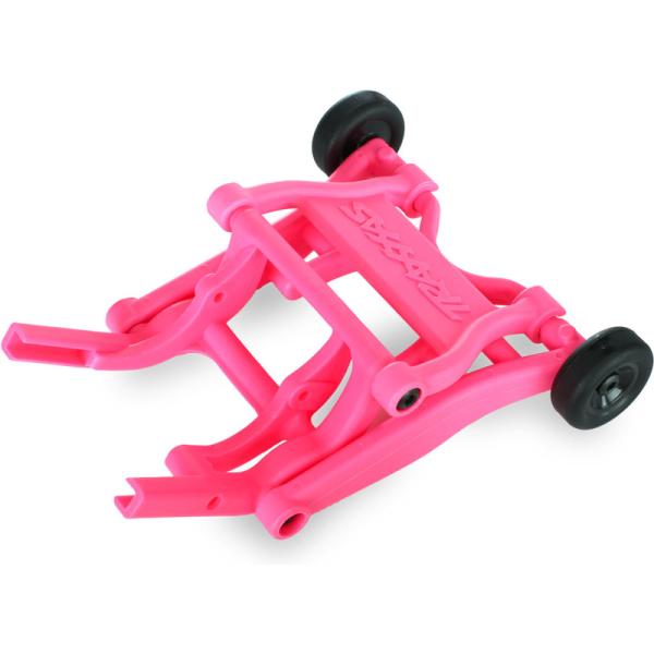 Traxxas sada oporných koliesok (wheelie) ružová