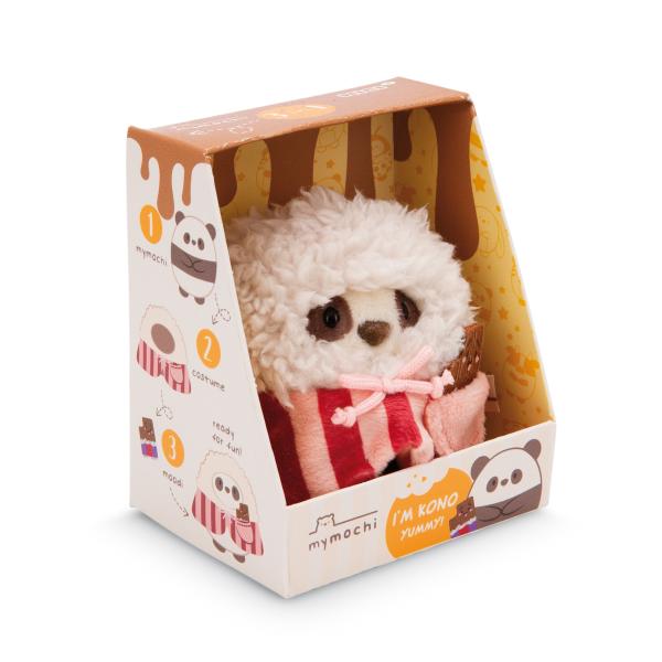 NICI plyš MyMochi Panda Kono 8 cm v kostýmu popcorn s čokoládou, set dárkové bal. (obrázek 7)
