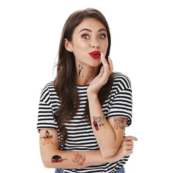 TATTonMe Tetovačky pro ženy Víno sada