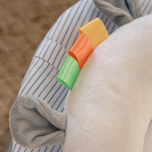 INGENUITY Houpačka konvertibilní s melodií Swing’n Go Chambray 0m+ do 9kg