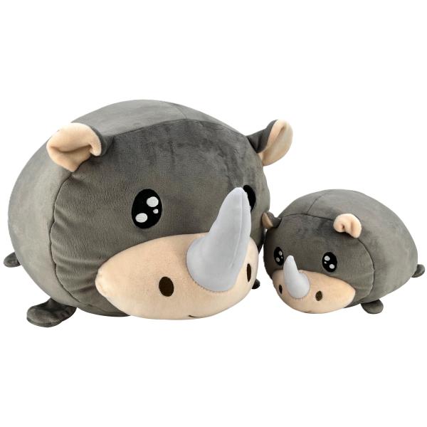 Magic Baby Nosorožec - maminka s mládětem - set plyšových hraček 20 a 40 cm