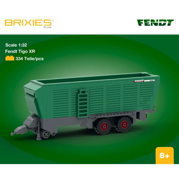 BRIXIES Plus 222.711 Fendt Tigo XR – víceúčelový samosběrací automobil, 1:32, 334 k