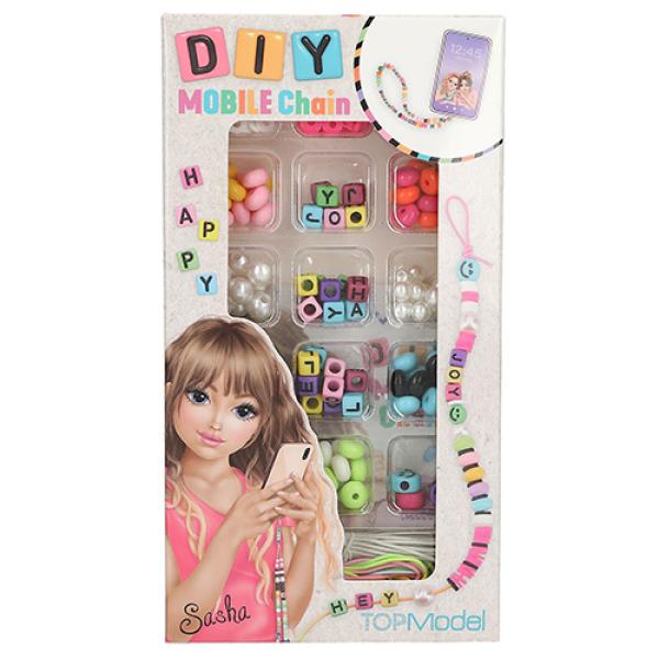 Top Model DIY Mobile Chain, Sasha, sada na výrobu prívesku na mobilný telefón