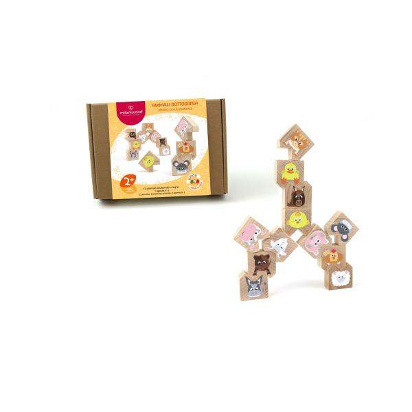 Milaniwood – Dřevěná rovnovážná hra – domácí zvířátka
