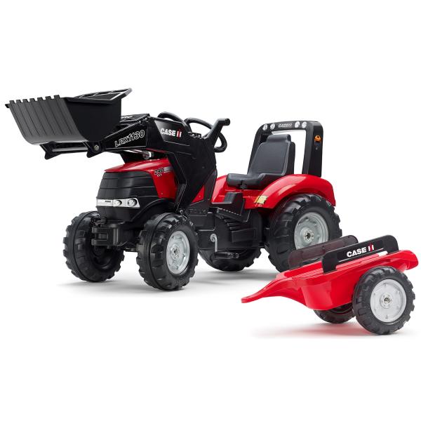 Falk Šlapací traktor 996AM Case IH Puma 240CVX s nakladačem a vlečkou