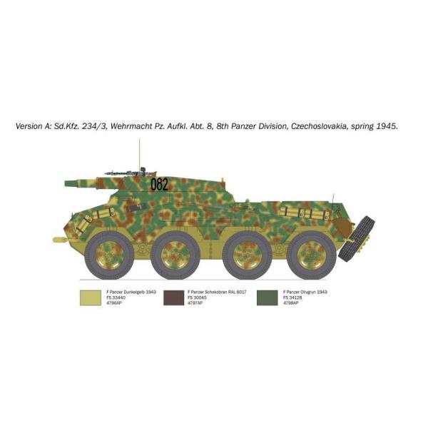 Model Kit vojenský 6756 - Sd. Kfz. 234/3 (1:35) (obrázek 4)