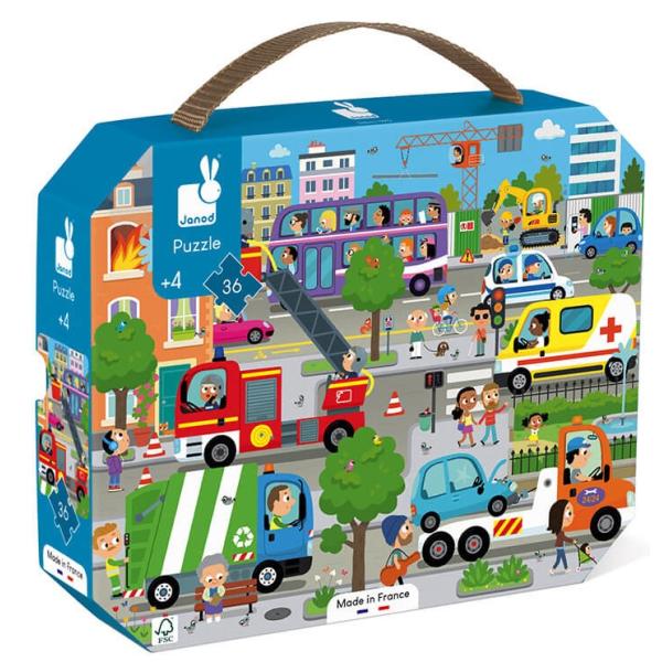 Janod Puzzle V KufríKu Mesto 36 Ks-image