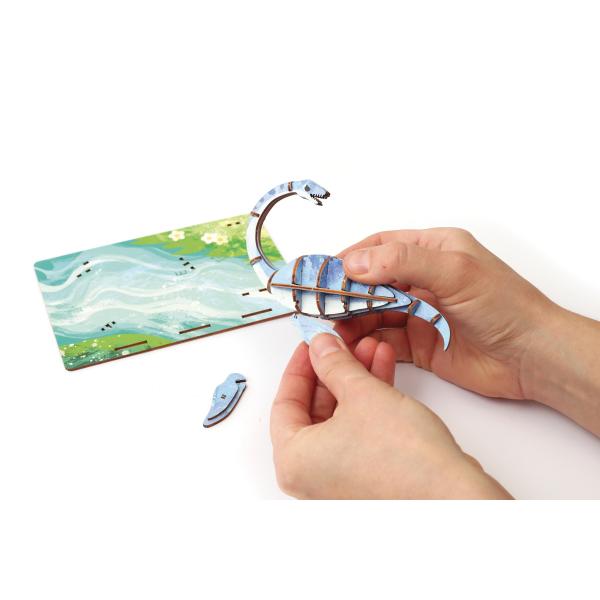 GRAINE CREATIVE Drevený 3D model Plesiosaurus (obrázok 4)