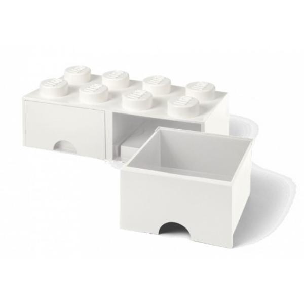 LEGO® úložný box 8 - se zásuvkami bílá 250 x 500 x 180 mm (obrázek 3)