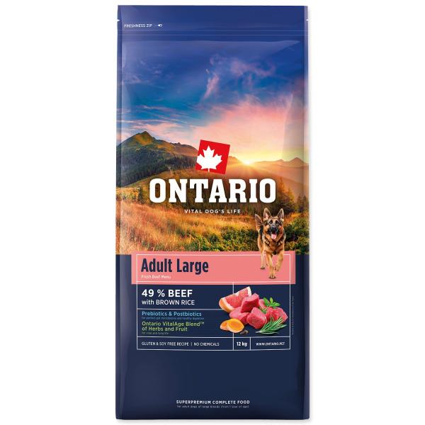 Krmivo Ontario Adult Large Beef & Brown Rice 12kg (obrázek 3)