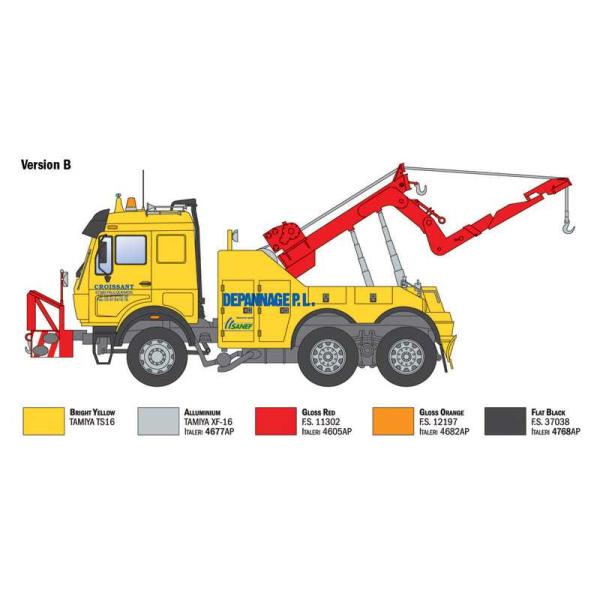 Model Kit truck 93808 - Mercedes-Benz odtahový vůz (1:24) (obrázek 5)