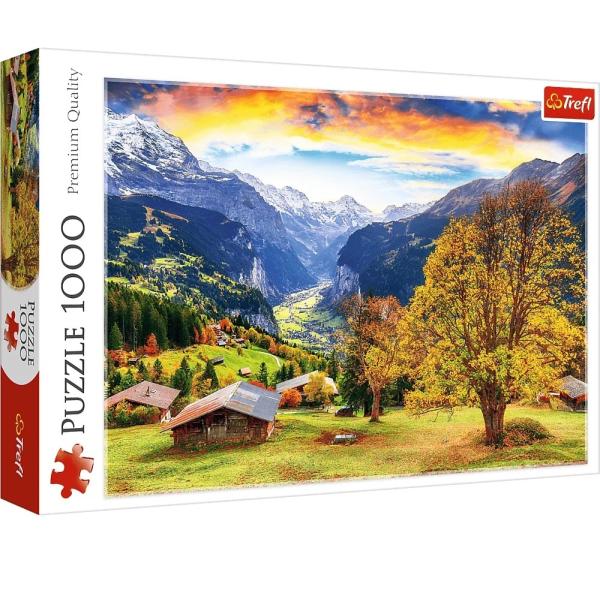 TREFL Puzzle 1000 Malebná alpská vesnice