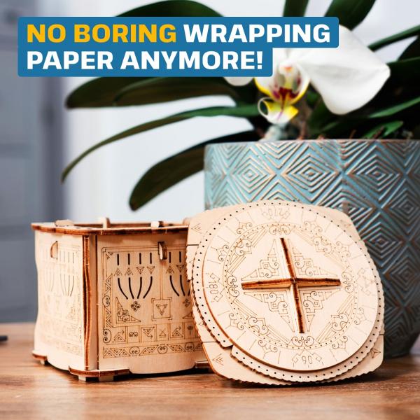 EscapeWelt Dřevěný hlavolam Secret Lock Box (obrázek 3)