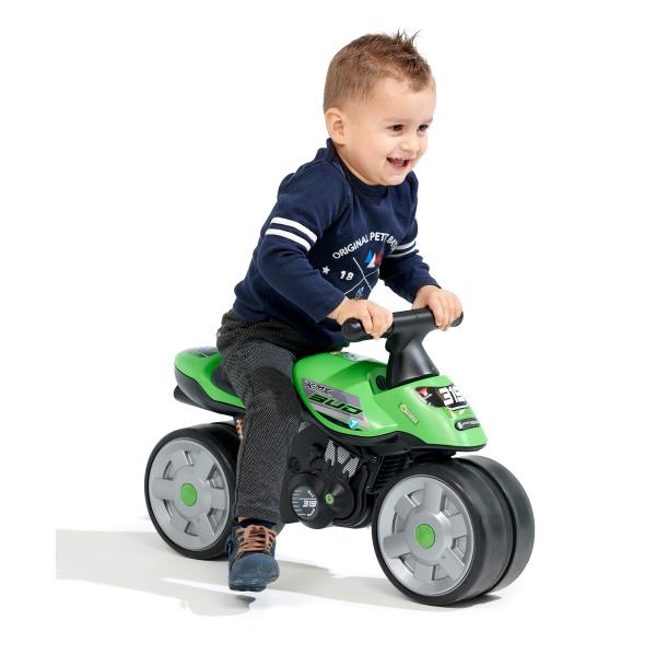 Falk odrážedlo Baby Moto Team Bud Racing zelené