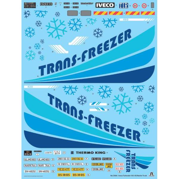 Model Kit truck 3964 - Iveco Turbostar 198.48 Special Reefer Truck (1:24) (obrázek 3)