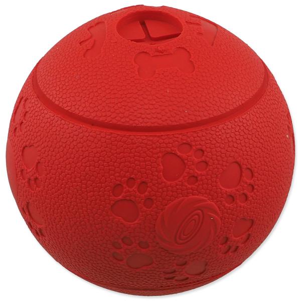 Hračka Dog Fantasy míč na pamlsky červená 11cm