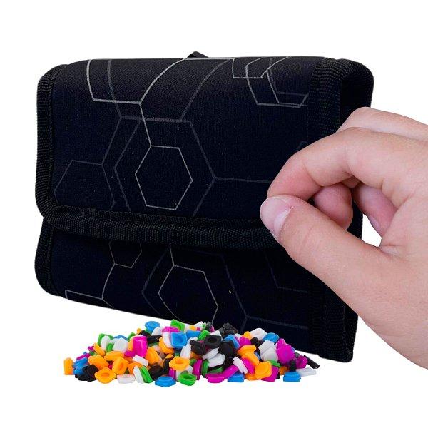 PIXIE CREW Peněženka, černá, Hexa, 50 pixelů mix