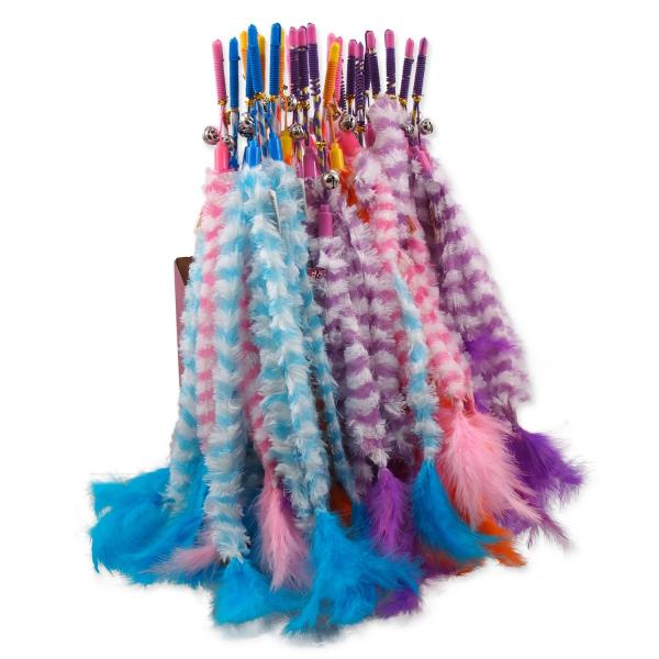 Giocattolo Magic Cat stick cotone 40cm+45cm 24 pz