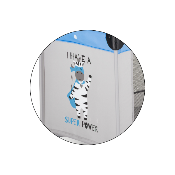 PETITE&MARS Postýlka cestovní Koot - Zebra Super Power (obrázek 5)