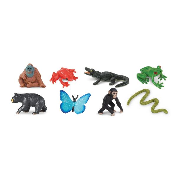 Safari® Fun pack Zvířata z Deštného pralesa 8 figurek