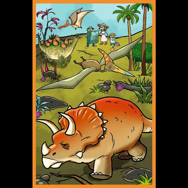 Trefl Puzzle 3x80 Treflíci ve světě dinosaurů (obrázek 3)