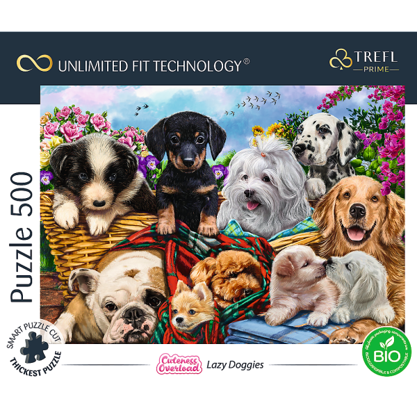 Trefl Prime puzzle 500 UFT - Líní pejsci