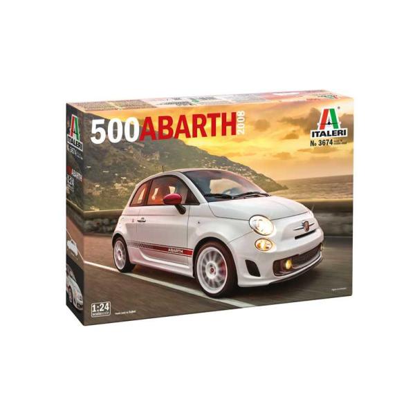 Model Kit auto 3674 - 500 Abarth (2008) (1:24)