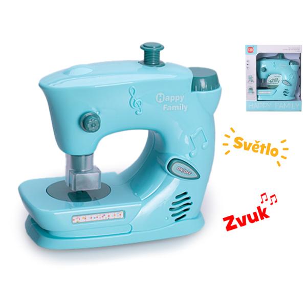 Šicí stroj 15x15cm na baterie se světlem a zvukem