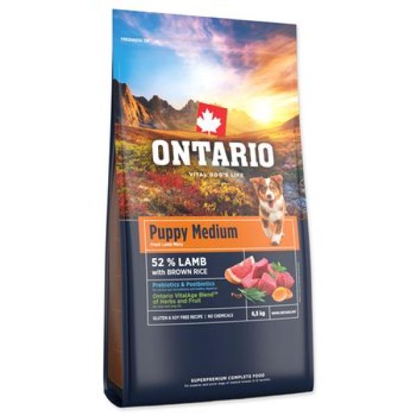 Krmivo Ontario Puppy Medium Lamb & Brown Rice 6,5kg (obrázek 6)