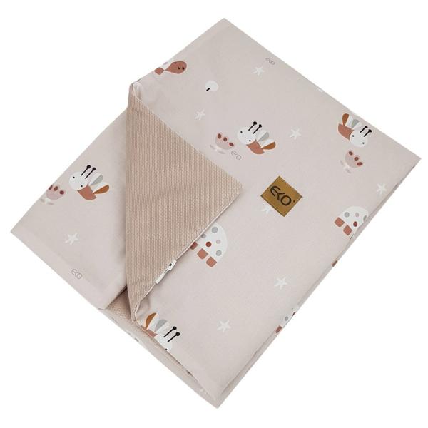 EKO Deka bavlněná s podšívkou VELVET Bees Beige 100x80 cm (obrázek 3)