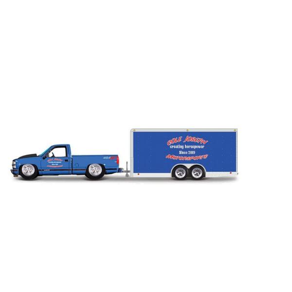 Maisto - Design Tow & Go, 1993 Chevrolet 454 SS Pickup Car Trailer, 1:64