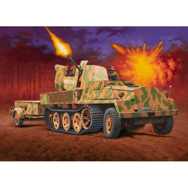 ModelSet military 63293 - sWS s Flak43 a Sd.Ah58 Ammo Trailer (1:72) (obrázek 9)