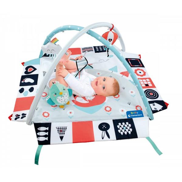 Clementoni Clemmy baby - dětská hrací deka s hrazdou černo-bílá (obrázek 3)