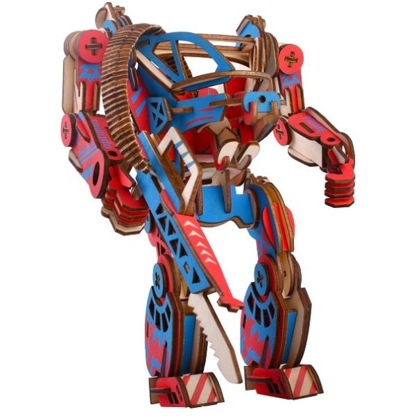 Woodcraft Drevené 3D puzzle Powersuit farebný