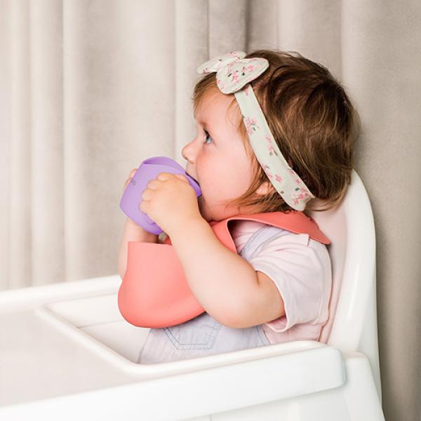 BABYONO Hrnek ergonomický s oušky 120 ml růžový 6m+ (obrázek 8)