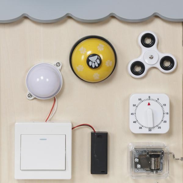 2Kids Toys Activity board Domeček šedý