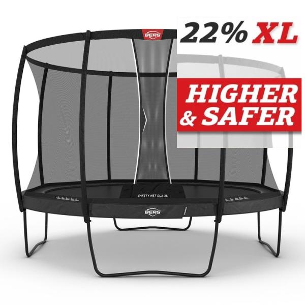 BERG Champion 430 Grey + ochranná sieť Deluxe DLX XL