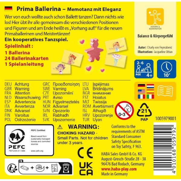 Haba Mini hra pro děti Prima Balerína od 4 let