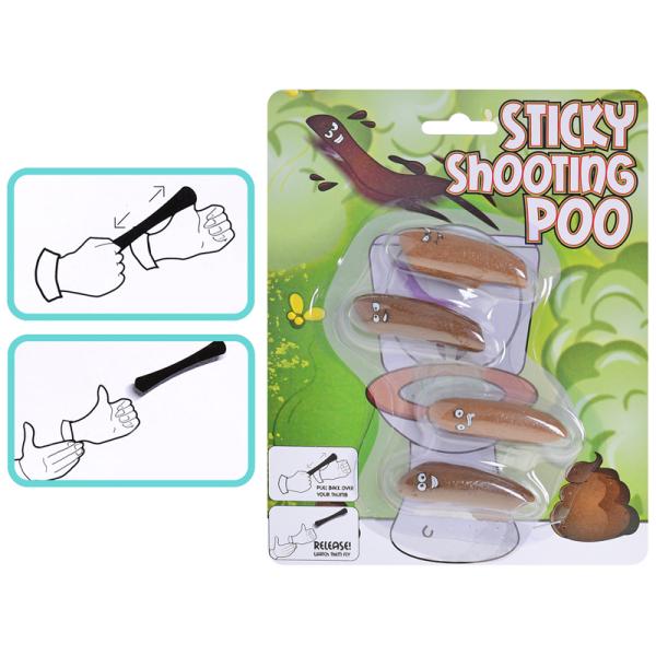 Střílecí a lepící lejno 4ks na kartě