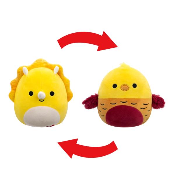 Squishmallows 2v1 triceratops Lancaster a zlatý bažant Beck