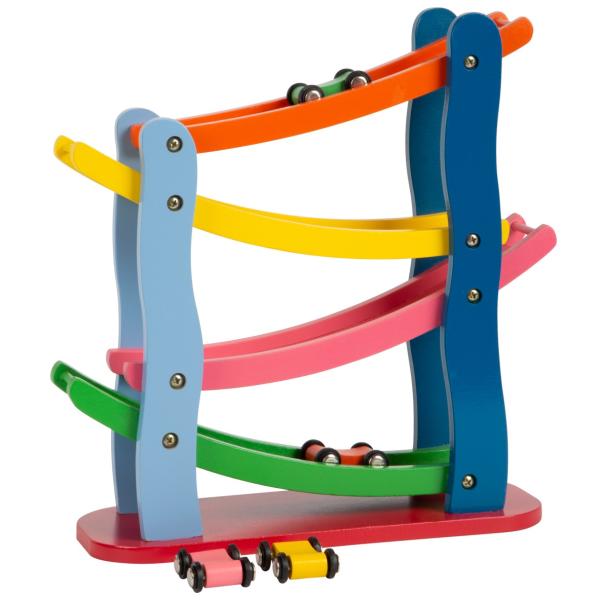 Small Foot Dřevěná závodní dráha 4 autíčka (obrázek 5)