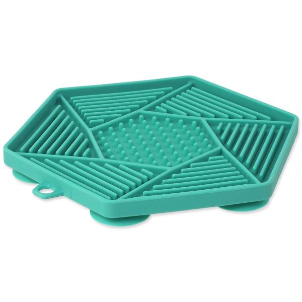 Podložka lízací Epic Pet Lick&Snack hexagon světle zelený 17x15cm (obrázek 3)