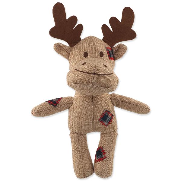 Hračka Dog Fantasy Winter Tale Sob juta pískací 30cm