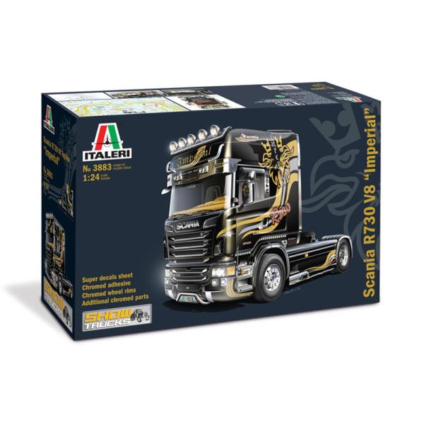 Model Kit truck 3883 - SCANIA R V8 TOPLINE "IMPERIAL" (1:24)