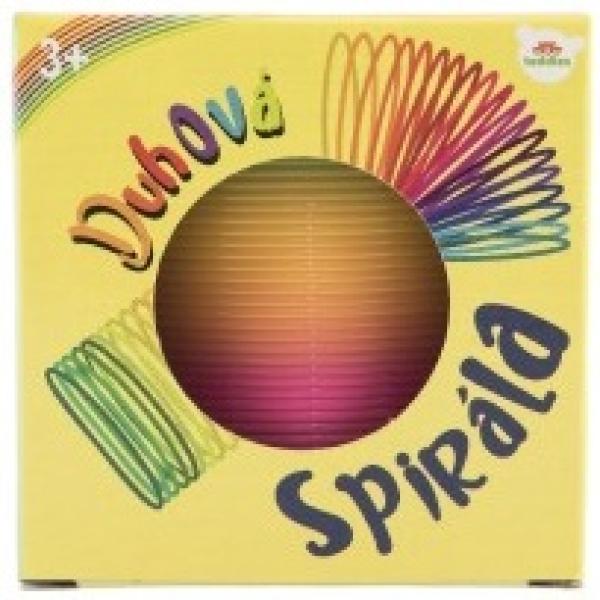 Spirála/pružina duhová plast průměr 6,5cm v krabičce 7x7x7cm (obrázek 4)