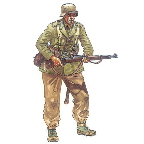 Model Kit figurky 6121 - WWII - GERMAN MOTORCYCLES (1:72) (obrázek 4)